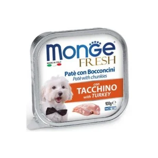 Monge Fresh paté e bocconcini con tacchino
