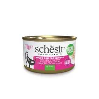 Schesir Complements umido filetti in jelly per gatti (Pollo e prosciutto)