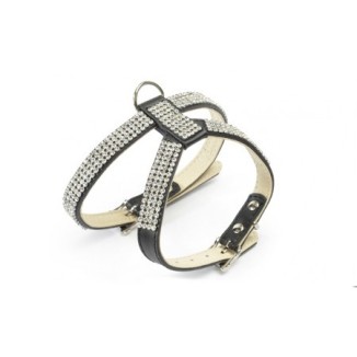 Camon Pettorina in pelle con strass