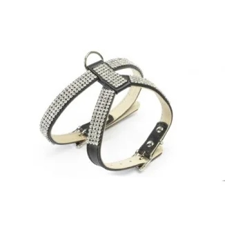 Camon Pettorina in pelle con strass
