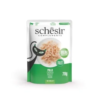 Schesir Complements umido filetti in jelly per gatti in bustina (Pollo)