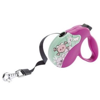Ferplast Guinzaglio Amigo Tape Decor Skull (taglia Mini)