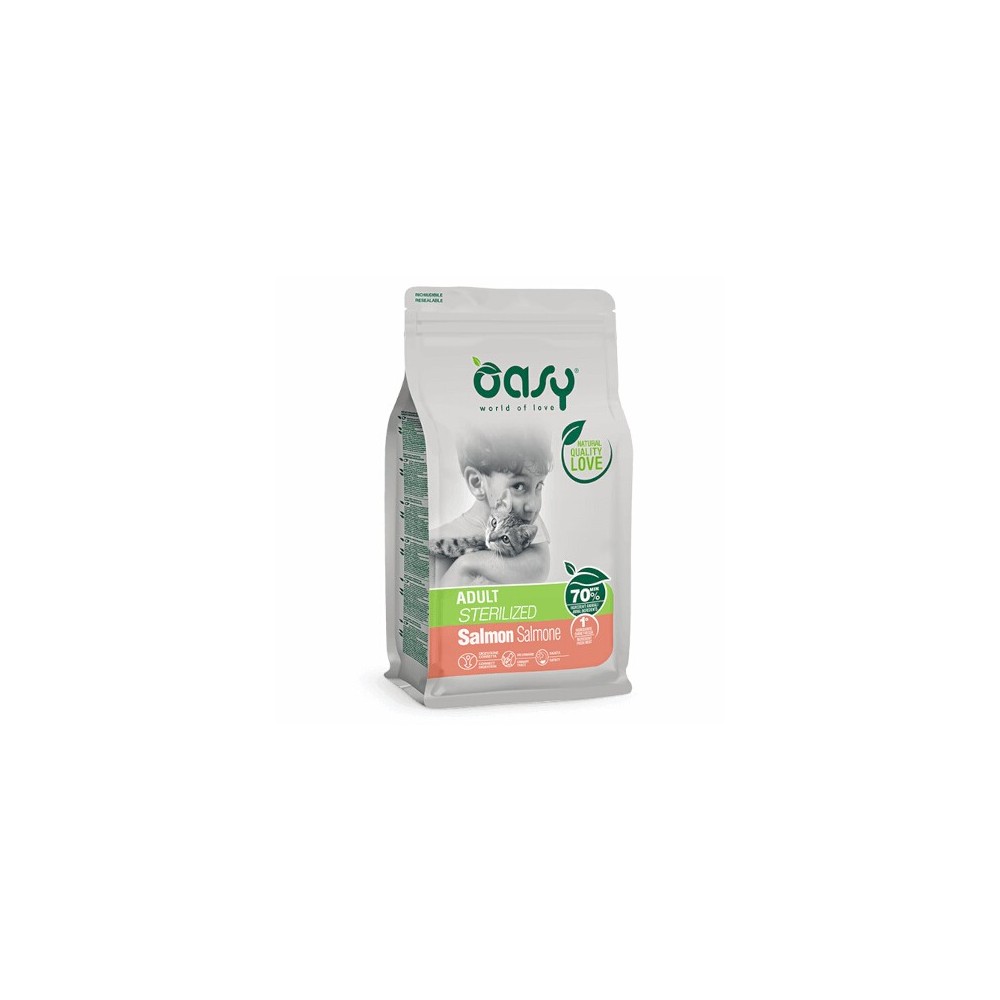 Oasy Adult cat Sterilized Salmon