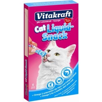 Vitakraft Cat Liquid Snack (salmone e Omega 3)