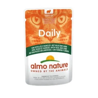 Almo Nature Daily per gatti al vitello e agnello