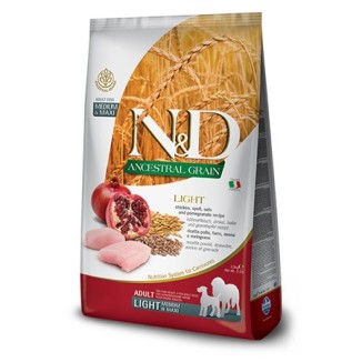 Farmina N&D Ancestral Grain Light Medium/Maxi canine (pollo e melograno)