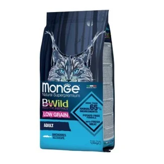 Monge BWild Low Grain Adult Cat (acciughe)