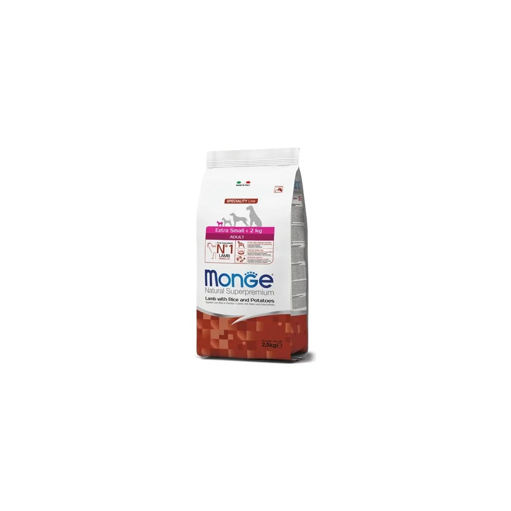 MongeMonge Natural Superpremium Extra Small Adult (agnello)