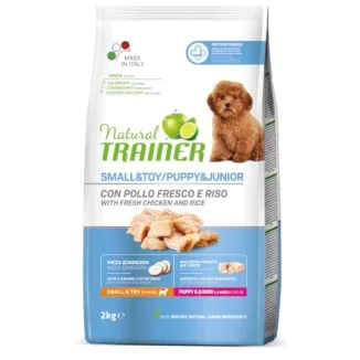 Natural Trainer Small & Toy Puppy-Junior (pollo)