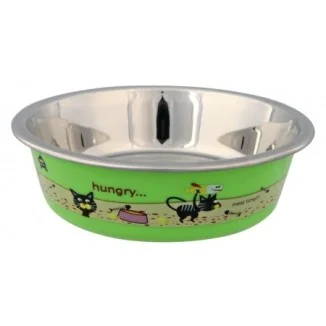 Trixie Ciotola in acciaio inox con rivestimento in plastica