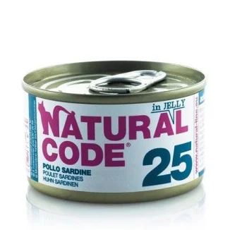 Natural Code 25 in jelly (pollo e sardine)