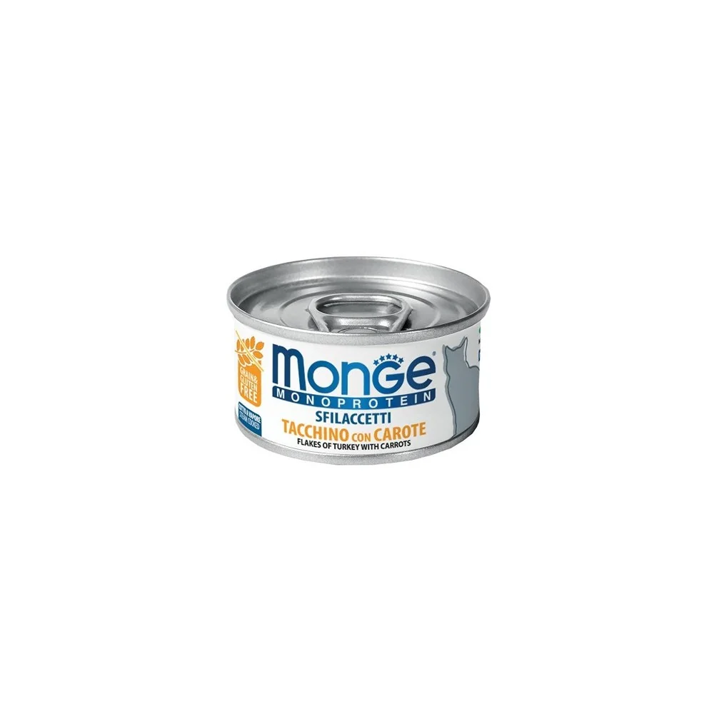 MongeMonge Monoprotein sfilaccetti (tacchino con carote)