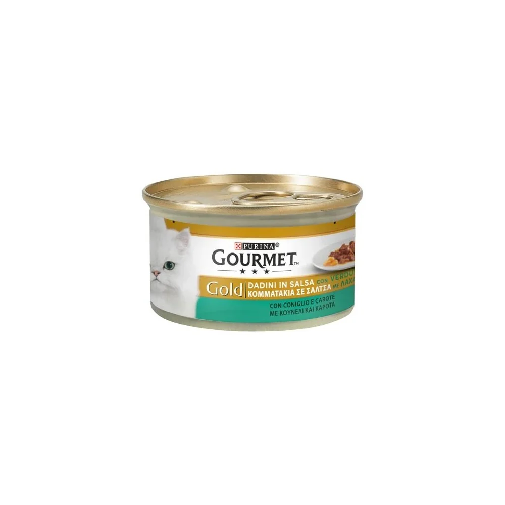 Purina Gourmet Gold dadini in salsa con coniglio e carote