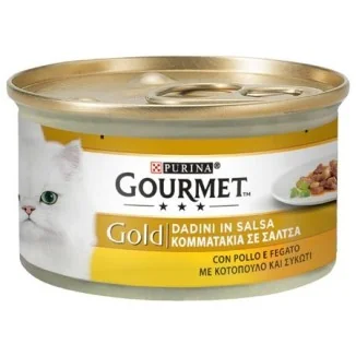 Purina Gourmet Gold dadini in salsa con fegato e pollo