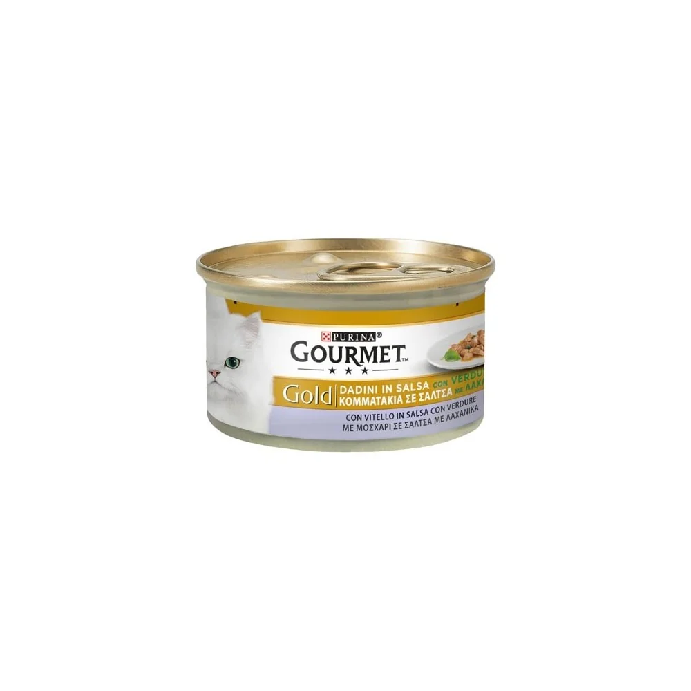 Purina Gourmet Gold dadini in salsa con vitello e verdure