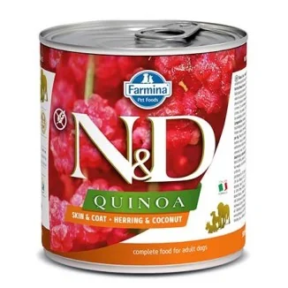 Farmina N&D Quinoa Skin & Coat canine adult (aringa)