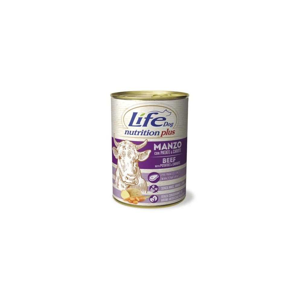 Life PetLife Pet Dog Nutrition Plus (manzo, patate, carote)