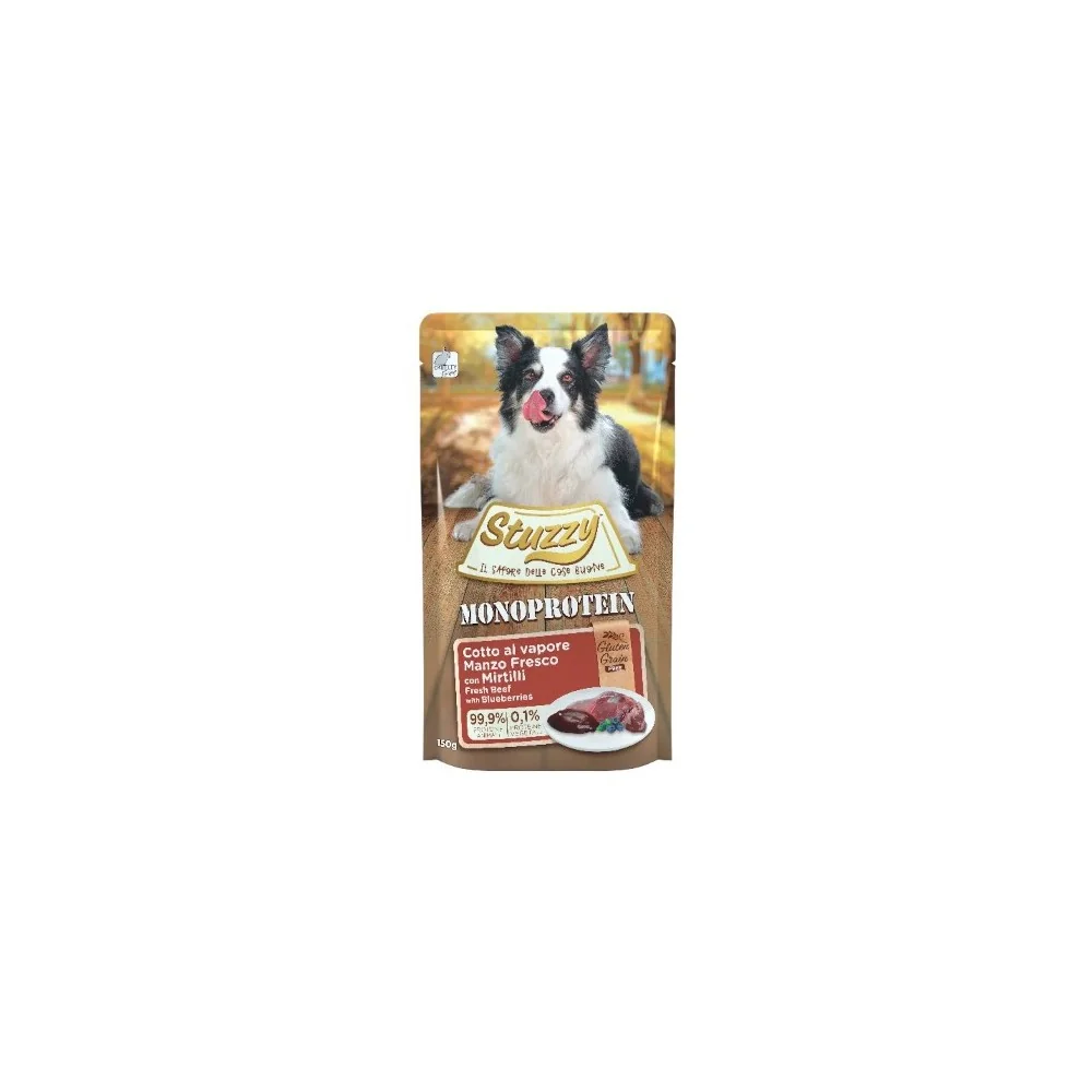 StuzzyStuzzy Monoprotein grain & gluten free (manzo e mirtilli)