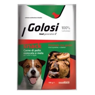 Golosi Carne essiccata (pollo e mela)