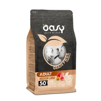 Oasy Grain-free Formula adult dog medium/large all'agnello