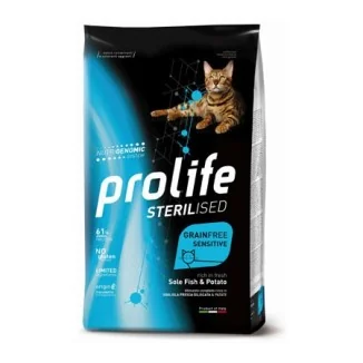Prolife Sterilised Cat Grain Free (sogliola e patate)