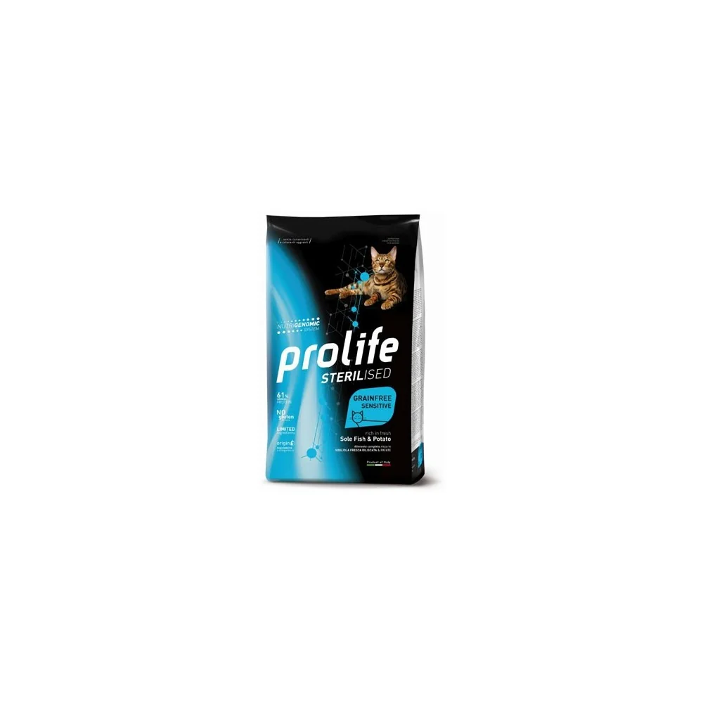 ProlifeProlife Sterilised Cat Grain Free (sogliola e patate)