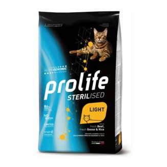 Prolife Sterilised Cat Light (manzo e oca)