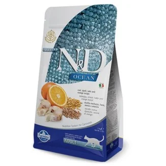 Farmina N&D Ocean feline adult cat (merluzzo e arancia)