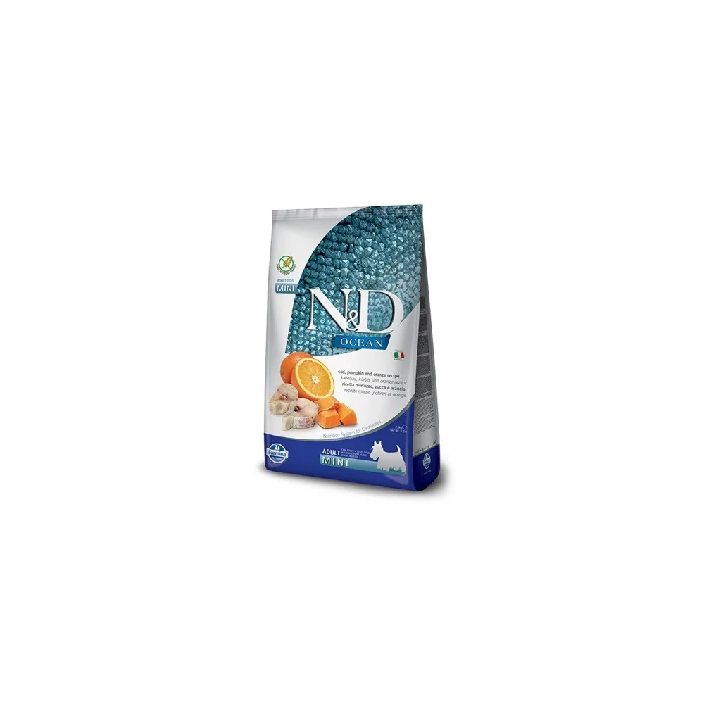 FarminaFarmina N&D Ocean canine adult mini (merluzzo, zucca e arancia)