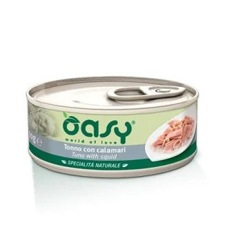 Oasy per gatti al tonno con calamari