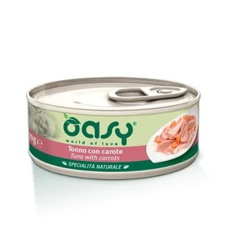 Oasy per gatti al tonno con carote