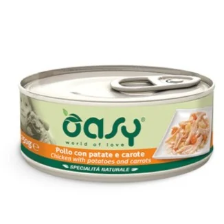 Oasy Natural umido al pollo con patate e carote