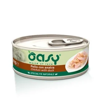 Oasy per gatti al pollo con anatra