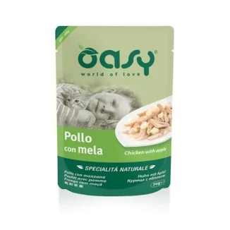 Oasy per gatti bustine al pollo con mela