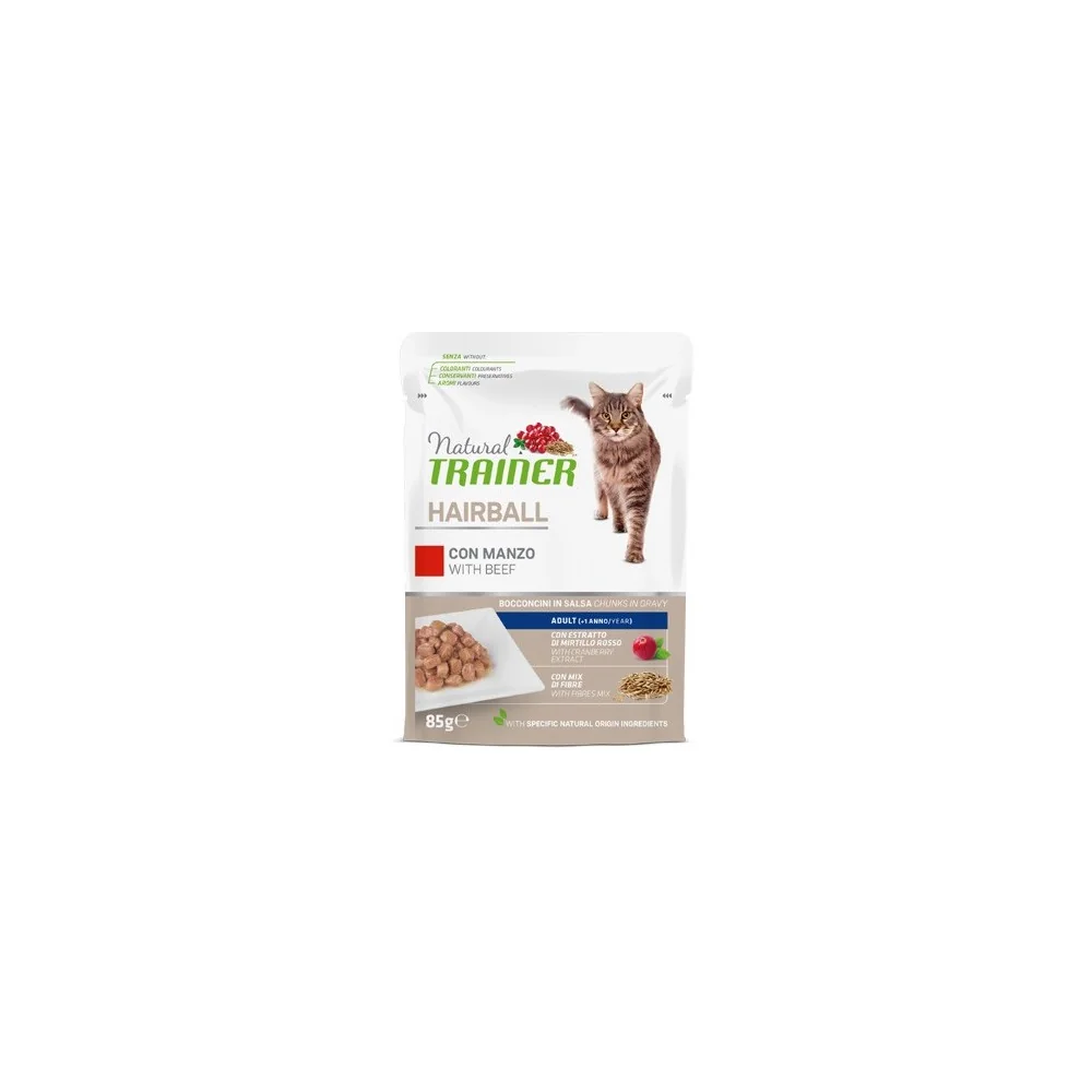 Natural TrainerNatural Trainer Hairball bocconcini in salsa con manzo