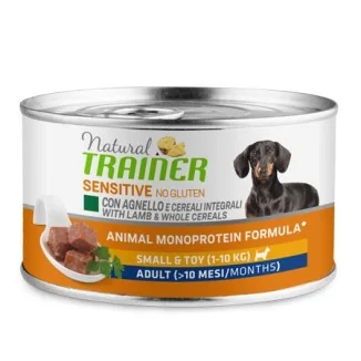 Natural Trainer Sensitive Small & Toy Adult umido (agnello)