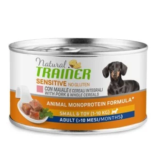 Natural Trainer Sensitive Small & Toy Adult umido (maiale)