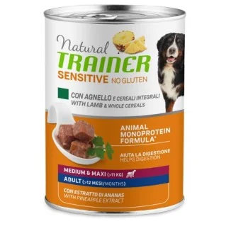 Natural Trainer Sensitive Medium/Maxi Adult umido (agnello)