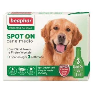 Beaphar Protezione Naturale spot on per cani di taglia media