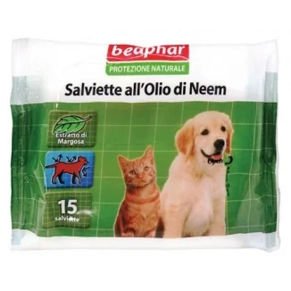 Beaphar Protezione Naturale salviette all'olio di Neem