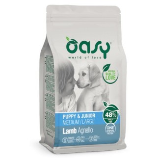 Oasy One Protein puppy & junior medium/large all’agnello