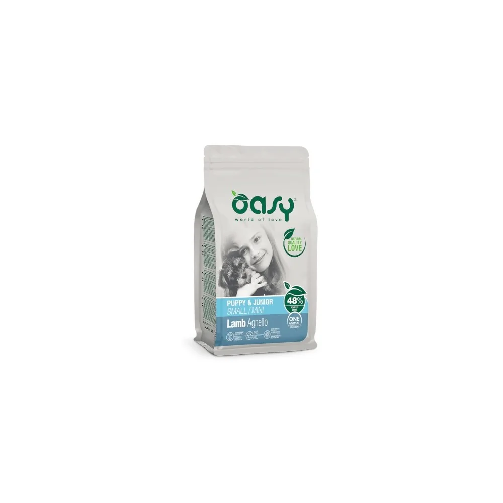 OasyOasy One Protein puppy & junior small/mini all’agnello