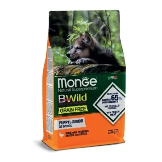 Monge BWild Grain Free Puppy & Junior (anatra e patate)