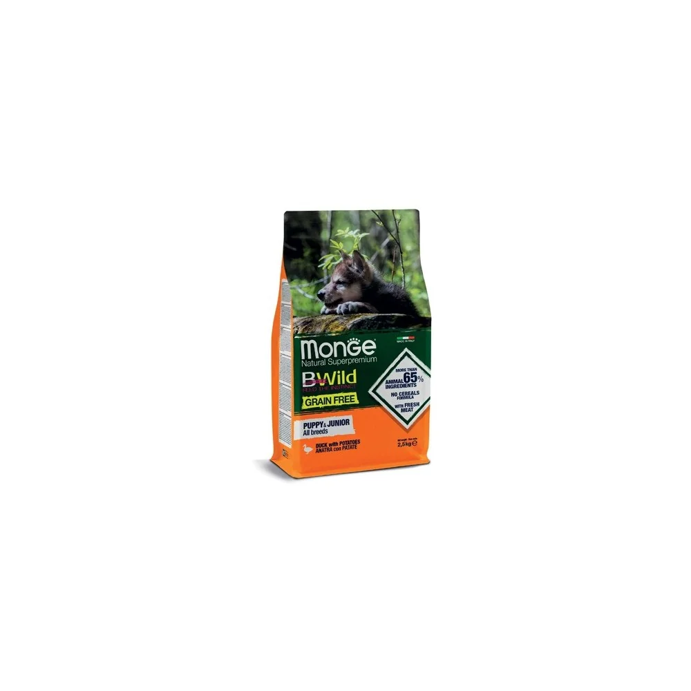 MongeMonge BWild Grain Free Puppy & Junior (anatra e patate)