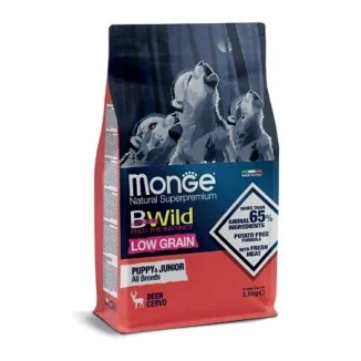 Monge BWild Low Grain Puppy & Junior (cervo)