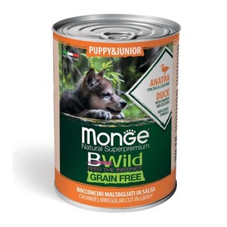 Monge BWild Grain Free bocconcini di anatra per cuccioli