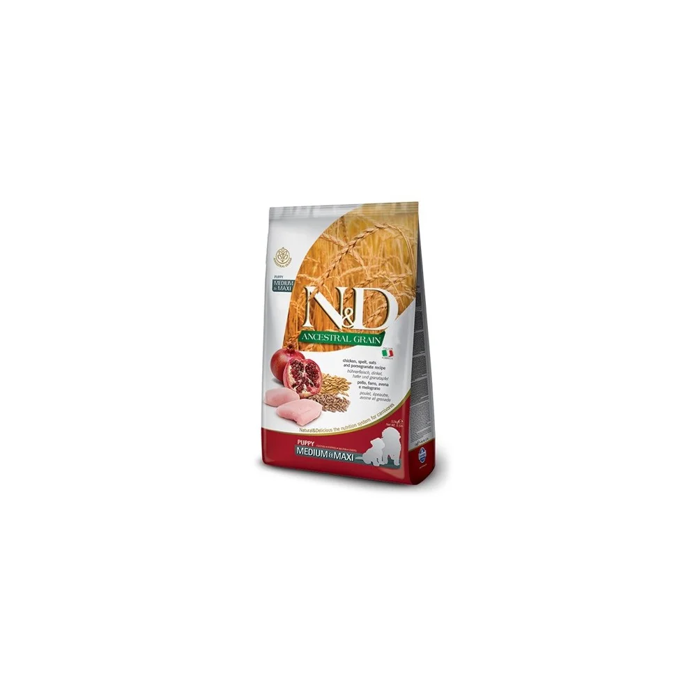 FarminaFarmina N&D Ancestral Grain Medium/Maxi Puppy (pollo e melograno)