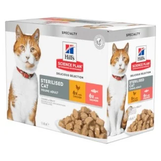 Hill's Science Plan feline Young Adult Sterilised bocconcini multipack