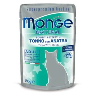 Monge Natural bocconcini al vapore (tonno con anatra)