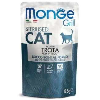 Monge Grill bocconcini per gatti sterilizzati (trota)